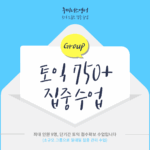 [오프라인] 토익 750+ 목표반 (토요일반, 강남본원 8월 수강권)